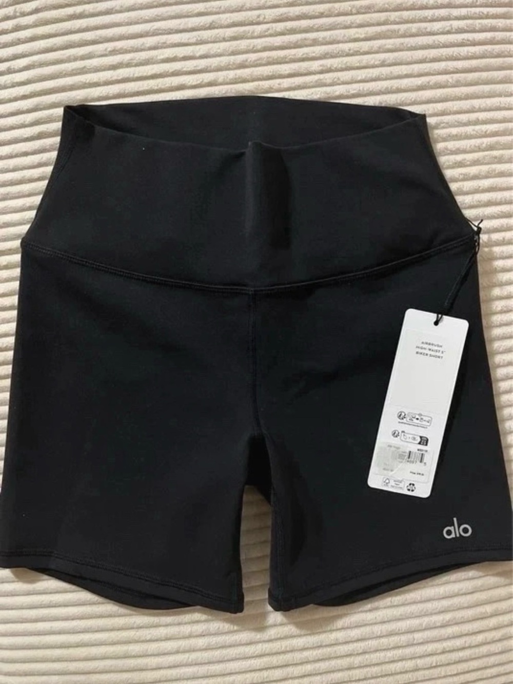 ALO Yoga Black High-Rise Bike Shorts